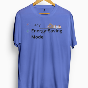 Energy Saving Mode On Regular Fit Casual T-Shirt