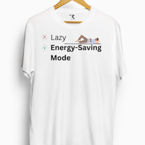 Energy Saving Mode On Regular Fit Casual T-Shirt