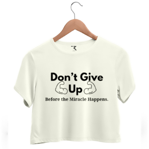 Don’t Give Up Women’s Crop Top